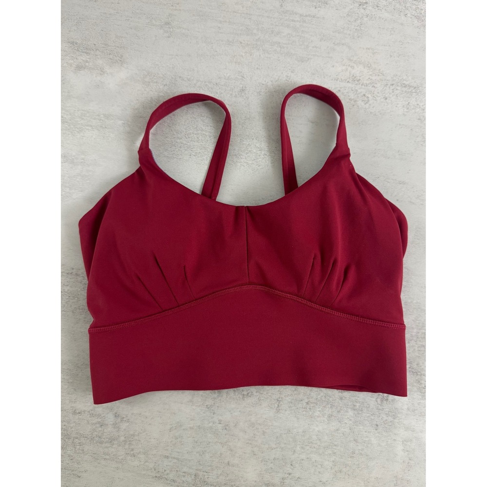 Born Primitive Burgundy Red Twist Back Longline Sports Bra Size Small Activewear